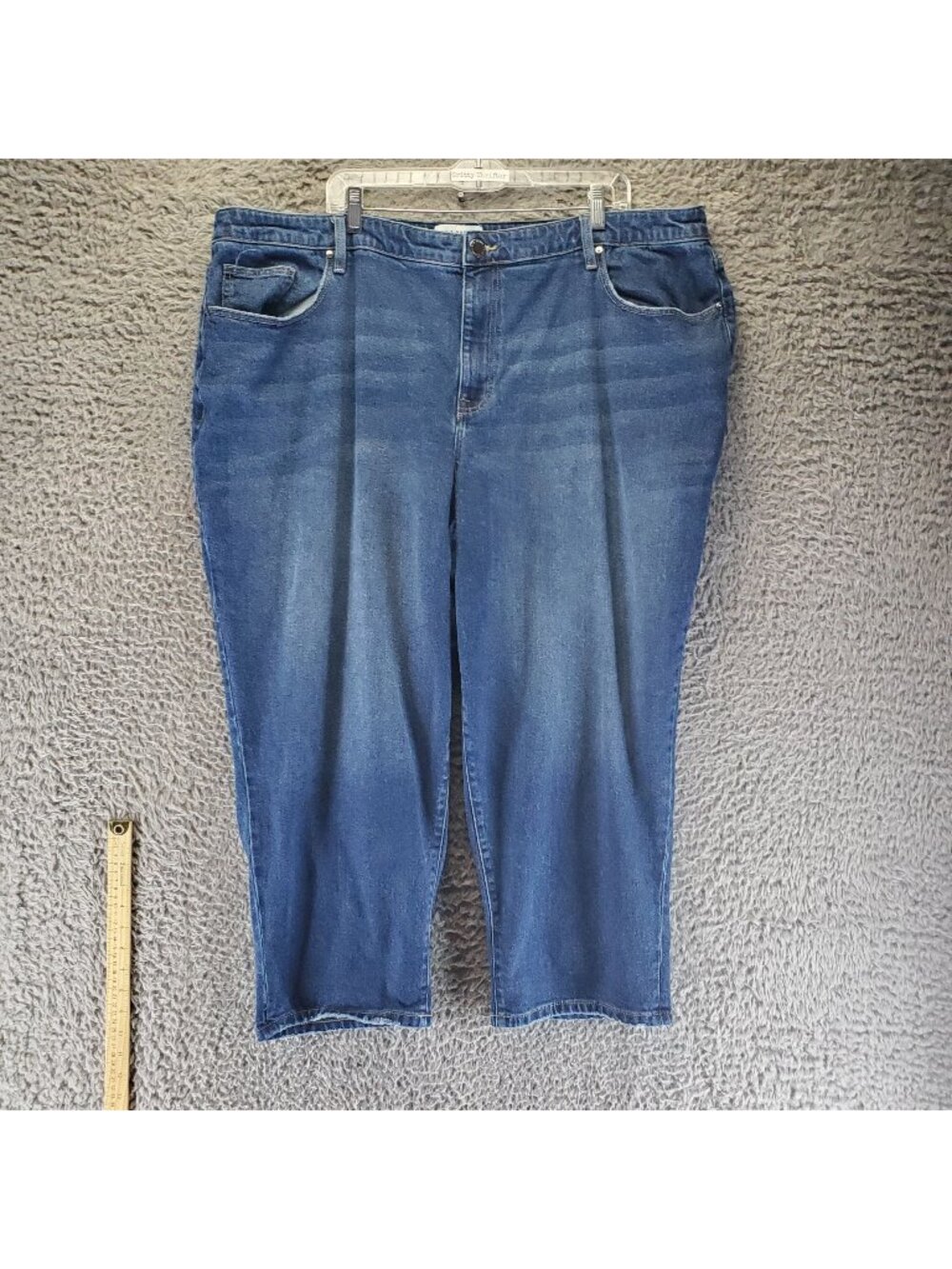 Lane Bryant Jeans Women 24 Plus Blue Mid-Rise Boyfriend Stretch Denim *Read*